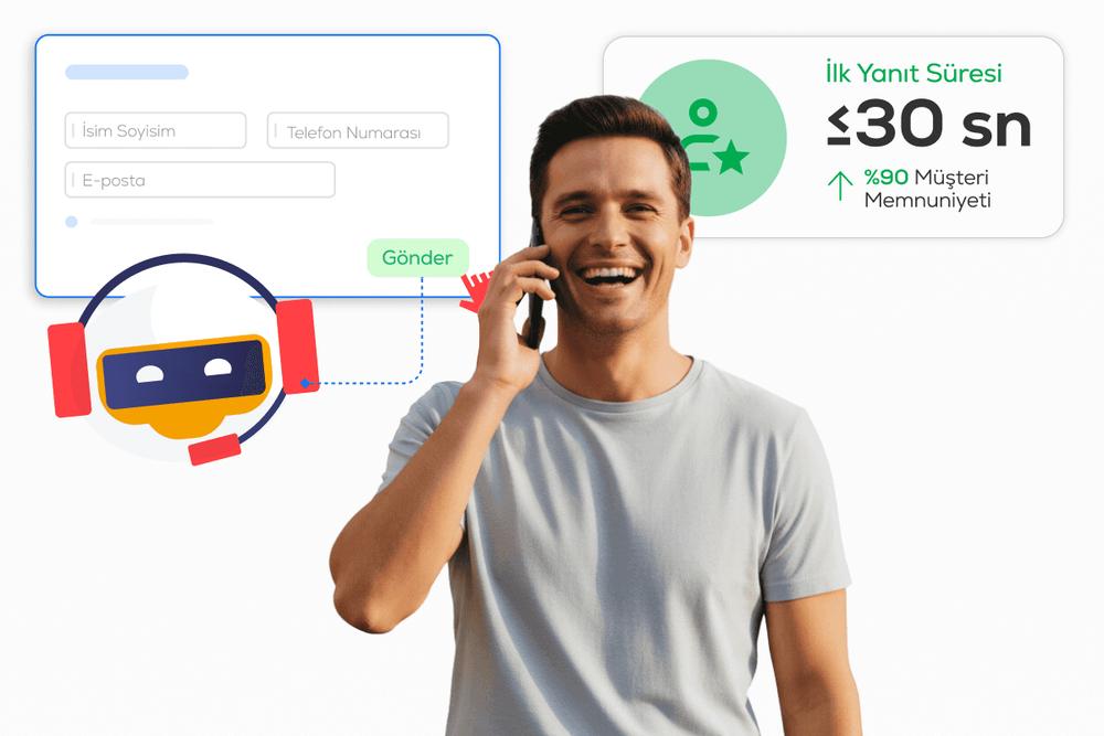 AI voice agent technology calling web leads in seconds